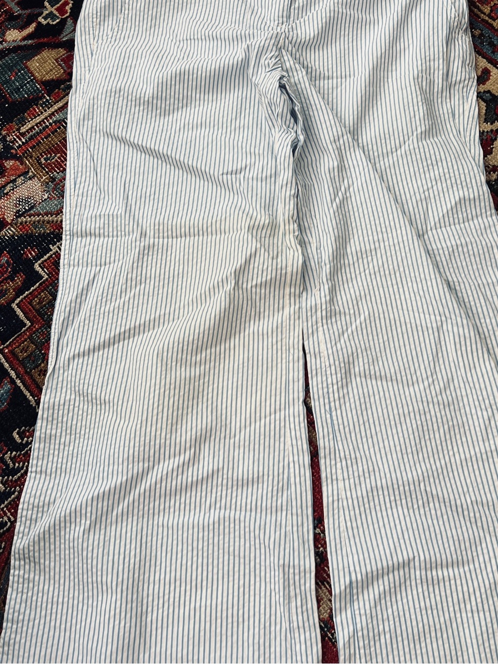 Tommy Hilfiger White Pants with Light Blue Pinstripes sz16 NWT - Picture 2 of 4